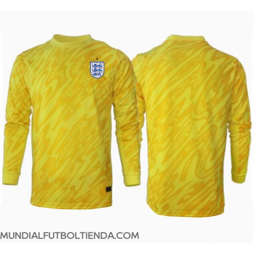 Camiseta Inglaterra Portero Segunda Equipación Replica Eurocopa 2024 mangas largas